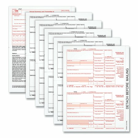 TOPS Tax Form Kit, 5.5x8, 4Part, Carbonless, PK75 22973